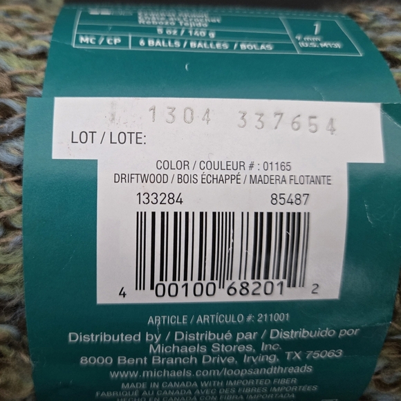 LOOPS & THREADS YARN LOT OF 5 SKEINS - Picture 7 of 11